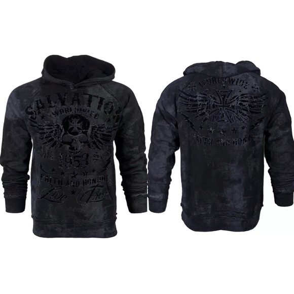 ARCHAIC AFFLICTION Hoodie BLACK TIDE - Picture 3 of 12